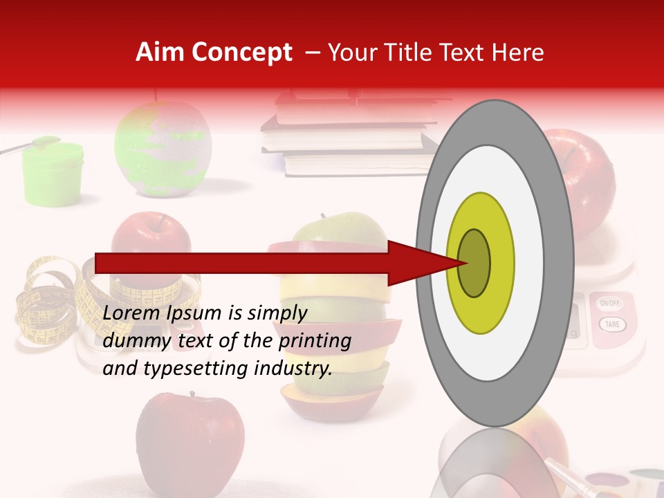 Scale Section White Background PowerPoint Template