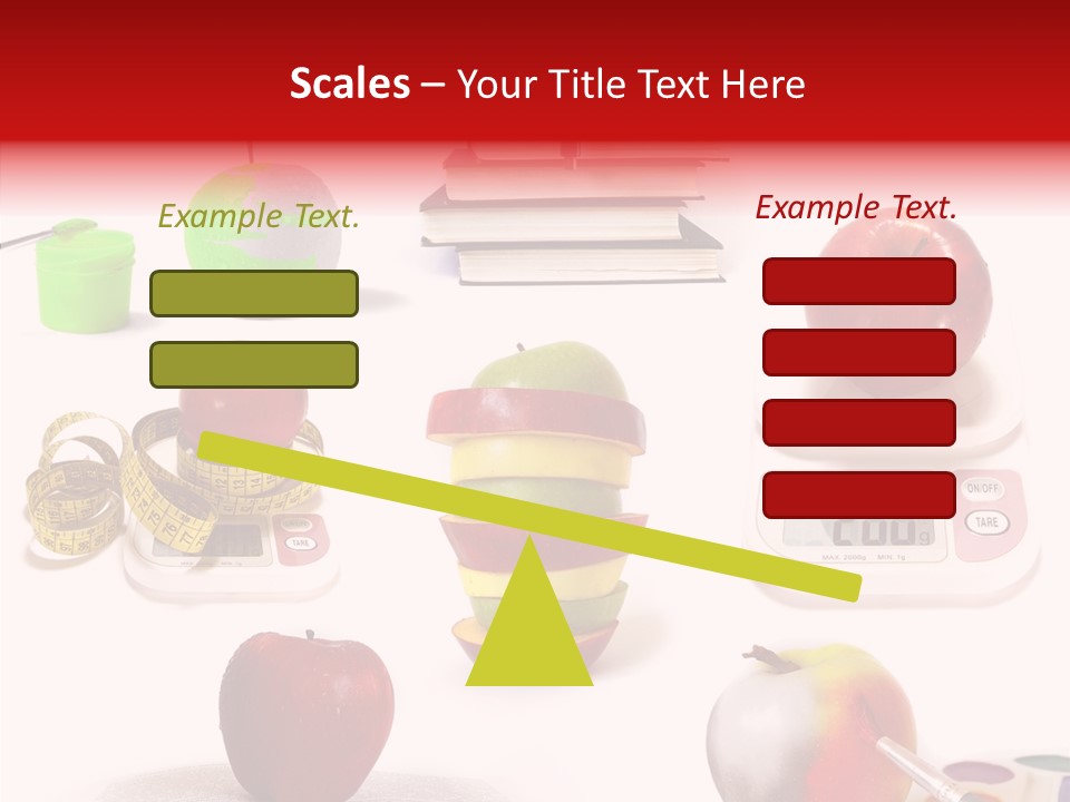 Scale Section White Background PowerPoint Template