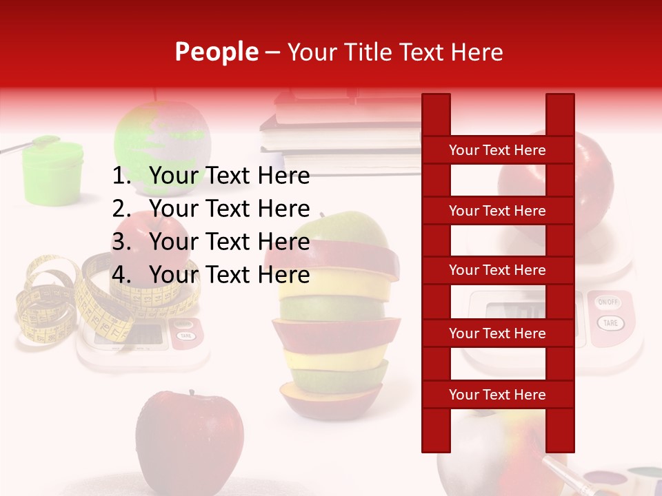 Scale Section White Background PowerPoint Template