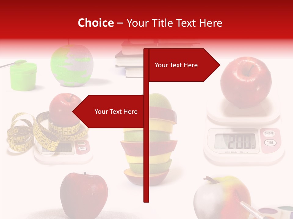 Scale Section White Background PowerPoint Template