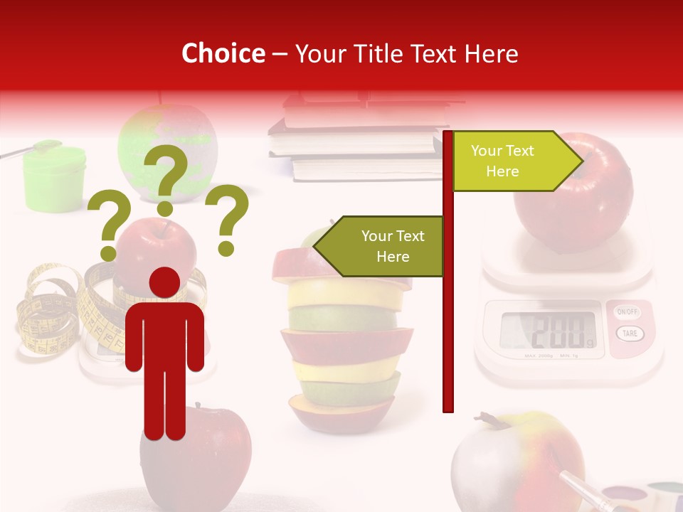 Scale Section White Background PowerPoint Template