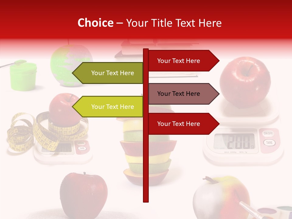 Scale Section White Background PowerPoint Template