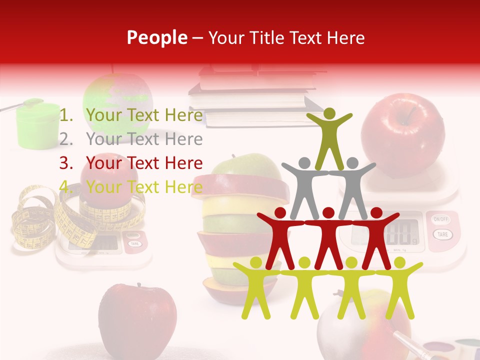 Scale Section White Background PowerPoint Template