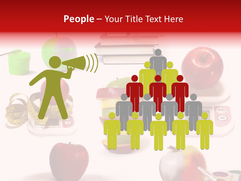 Scale Section White Background PowerPoint Template