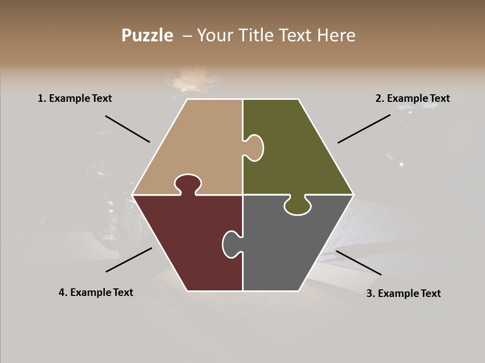 Handwriting Diary Written PowerPoint Template