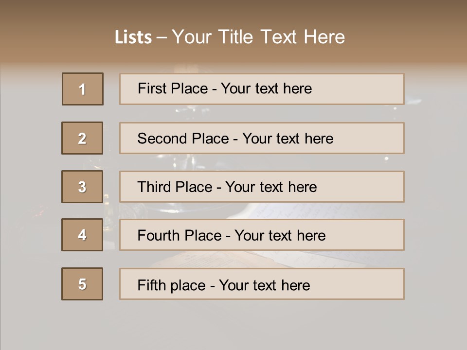 Handwriting Diary Written PowerPoint Template