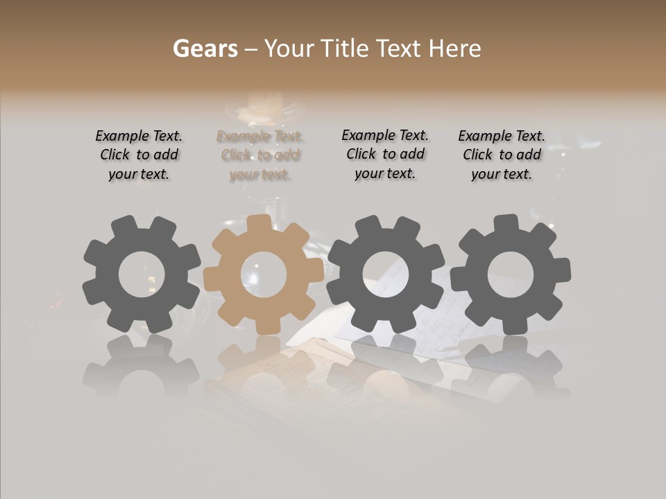 Handwriting Diary Written PowerPoint Template