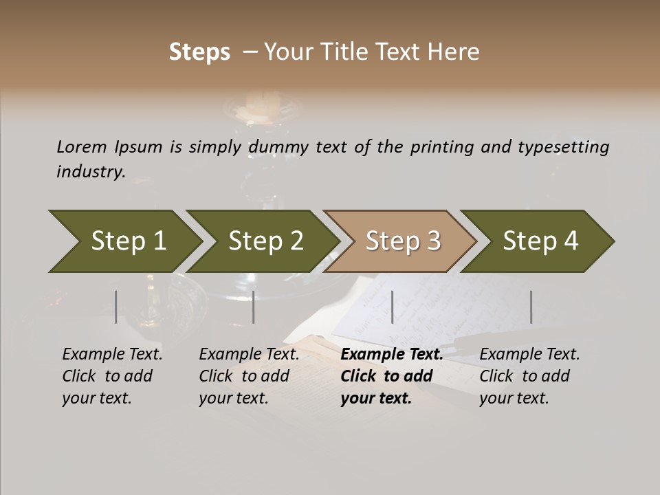 Handwriting Diary Written PowerPoint Template