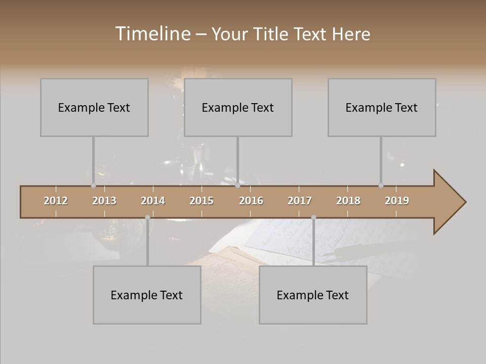 Handwriting Diary Written PowerPoint Template