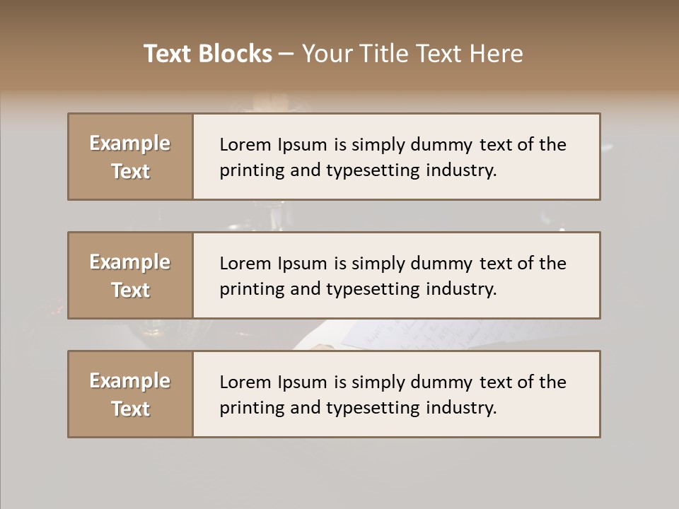 Handwriting Diary Written PowerPoint Template