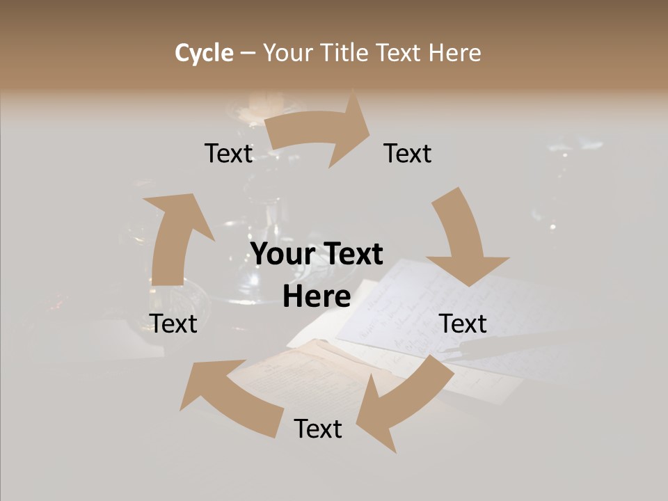 Handwriting Diary Written PowerPoint Template