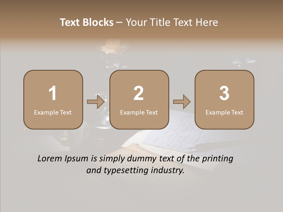 Handwriting Diary Written PowerPoint Template