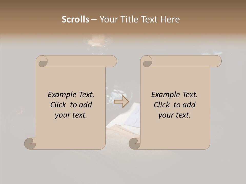 Handwriting Diary Written PowerPoint Template