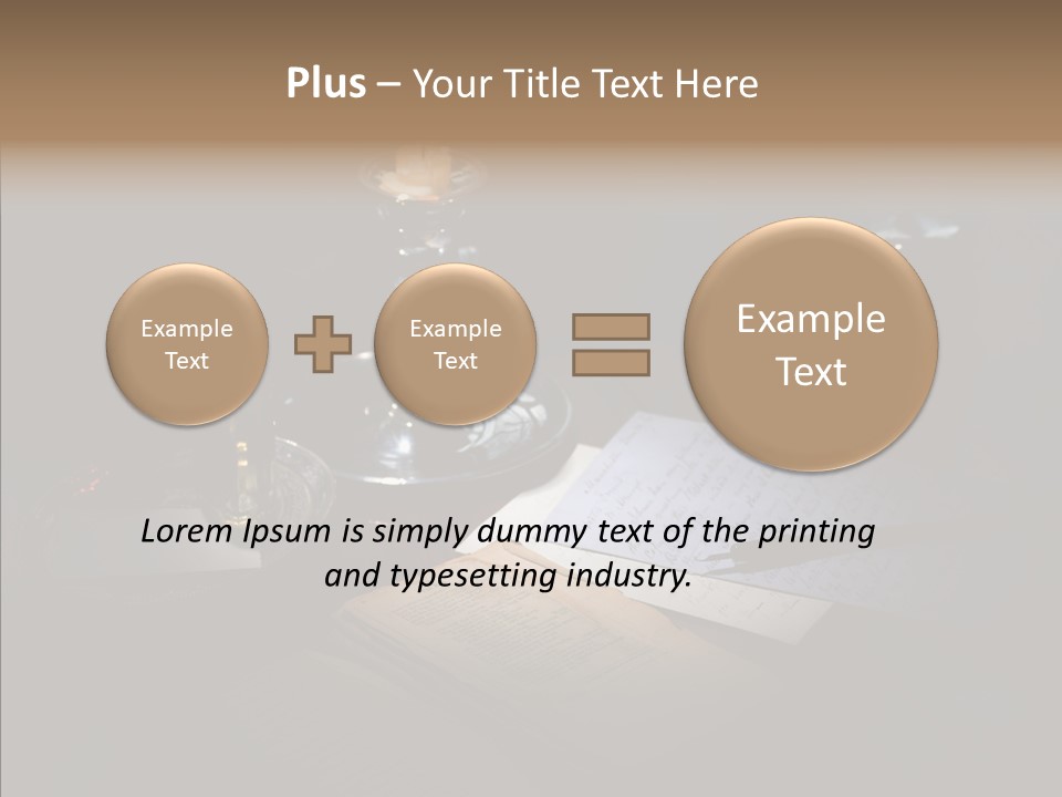 Handwriting Diary Written PowerPoint Template