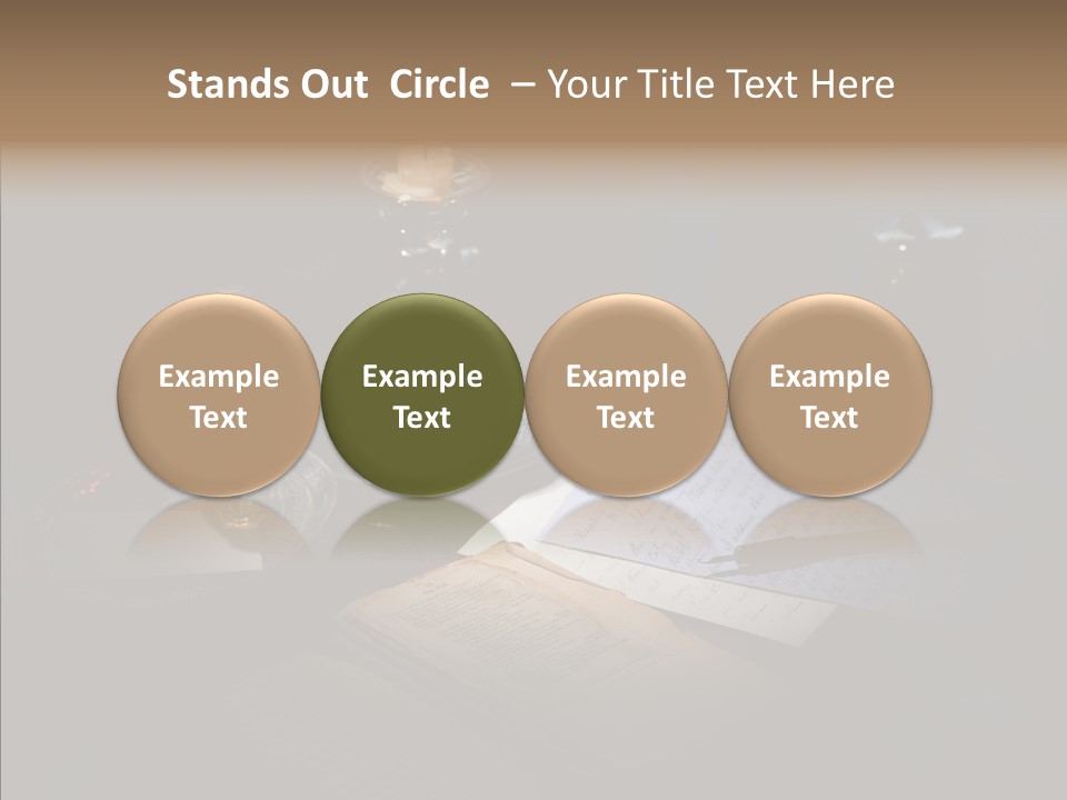 Handwriting Diary Written PowerPoint Template