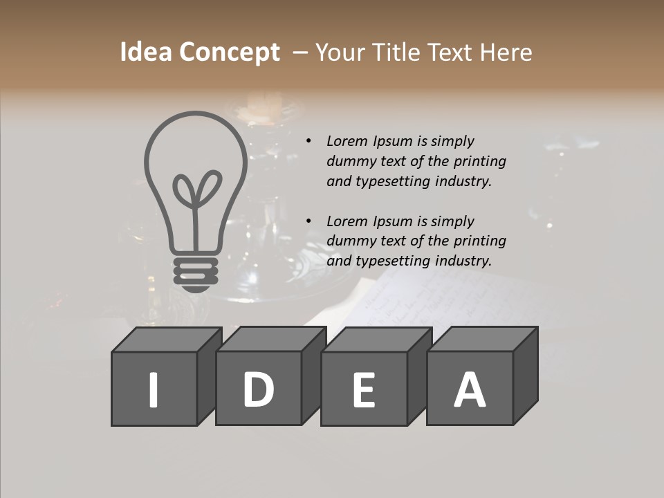 Handwriting Diary Written PowerPoint Template