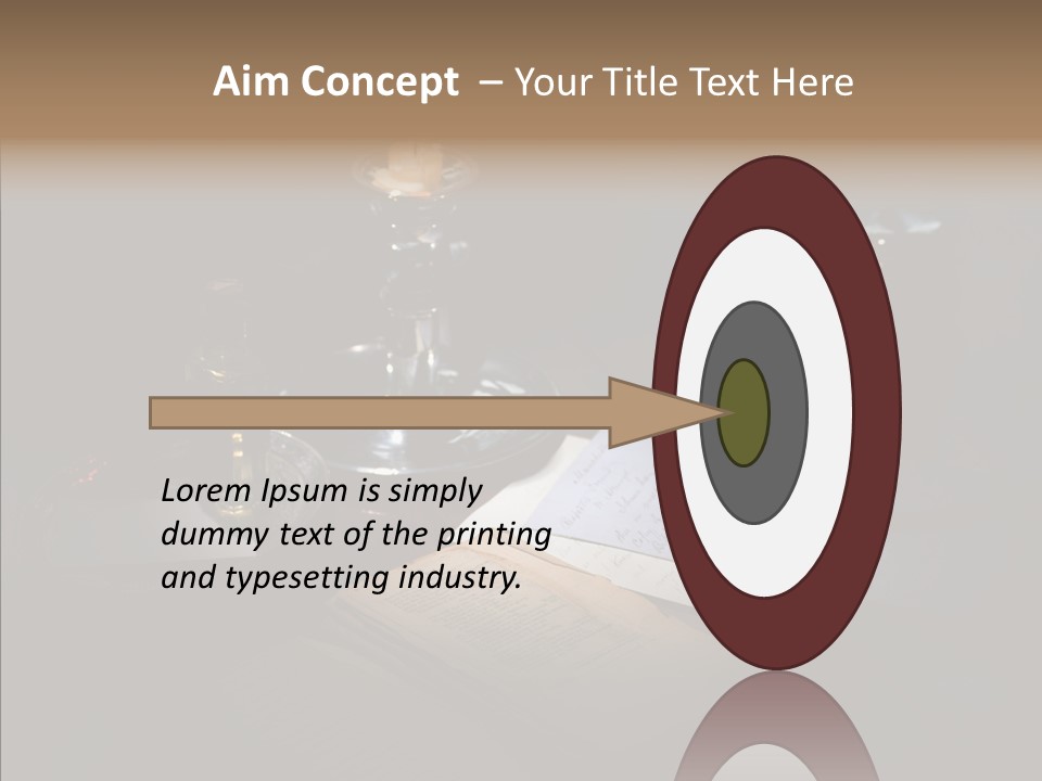 Handwriting Diary Written PowerPoint Template