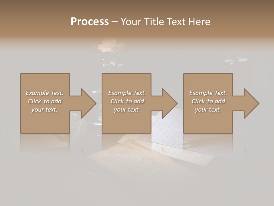 Handwriting Diary Written PowerPoint Template