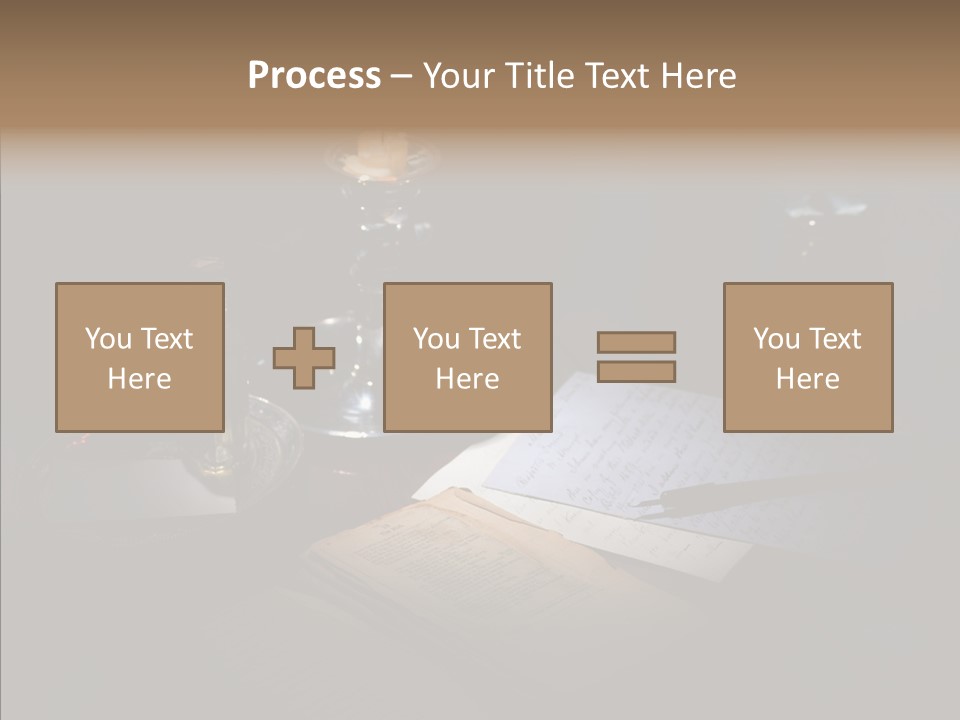 Handwriting Diary Written PowerPoint Template