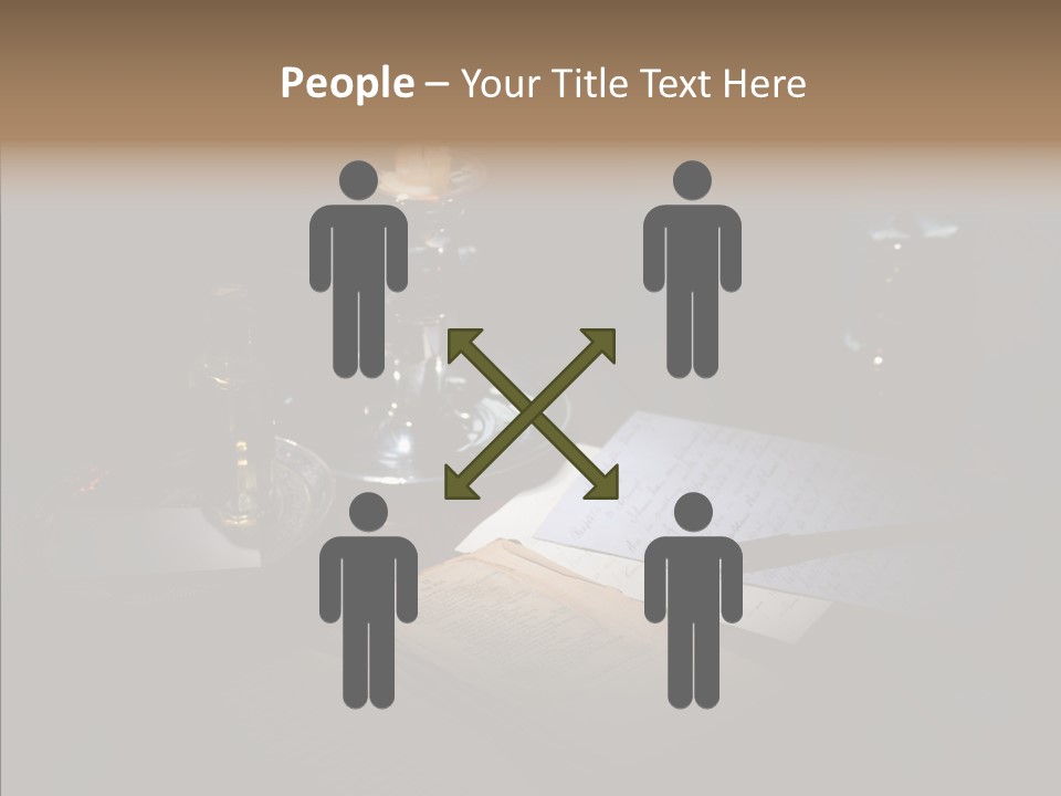 Handwriting Diary Written PowerPoint Template