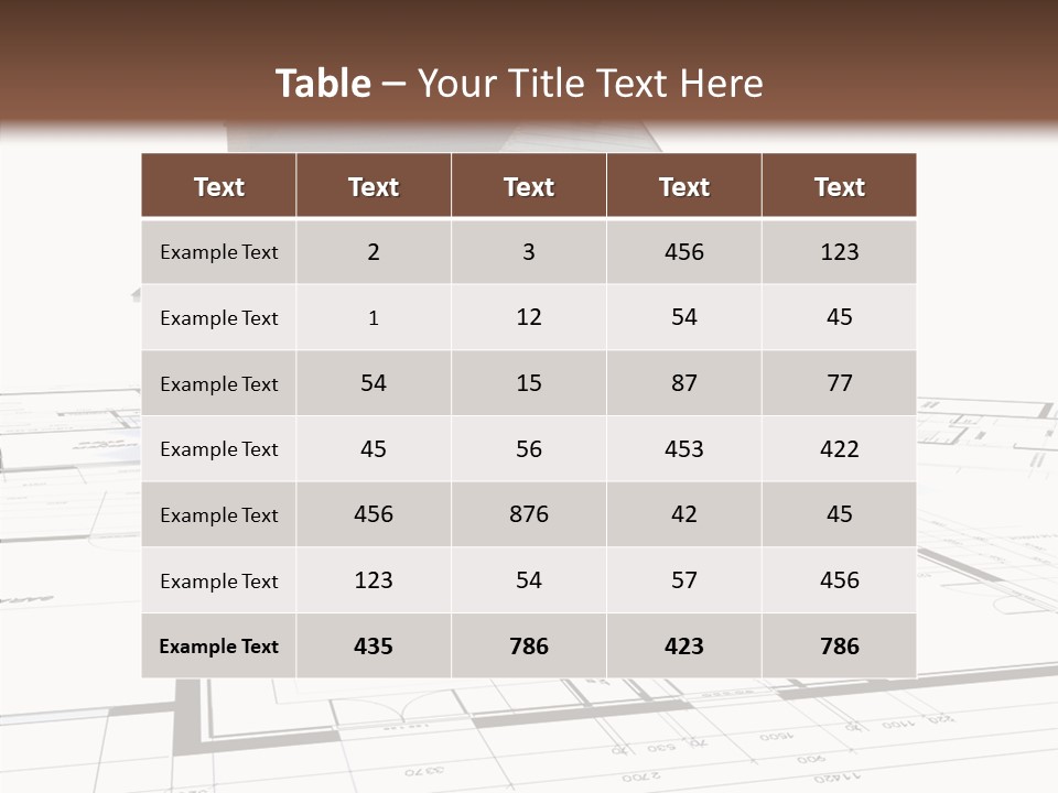 Fresh Miniature Floor PowerPoint Template