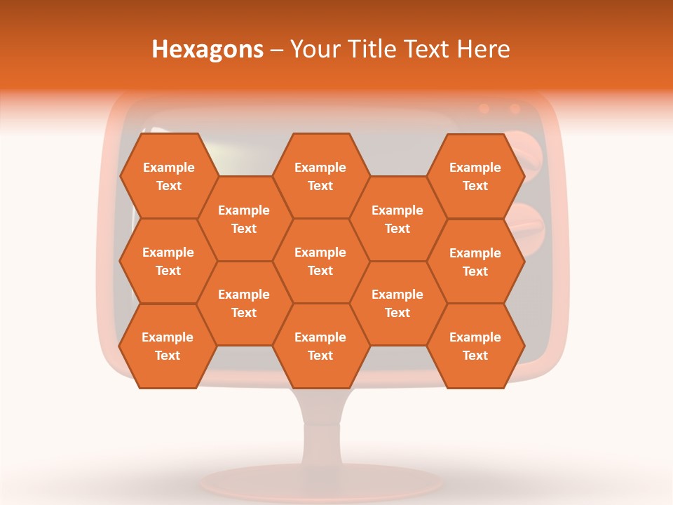 Television Push Shadow PowerPoint Template