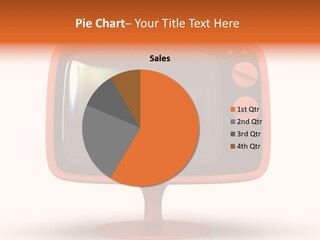 Television Push Shadow PowerPoint Template