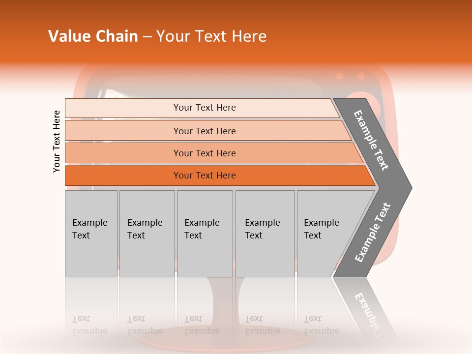 Television Push Shadow PowerPoint Template