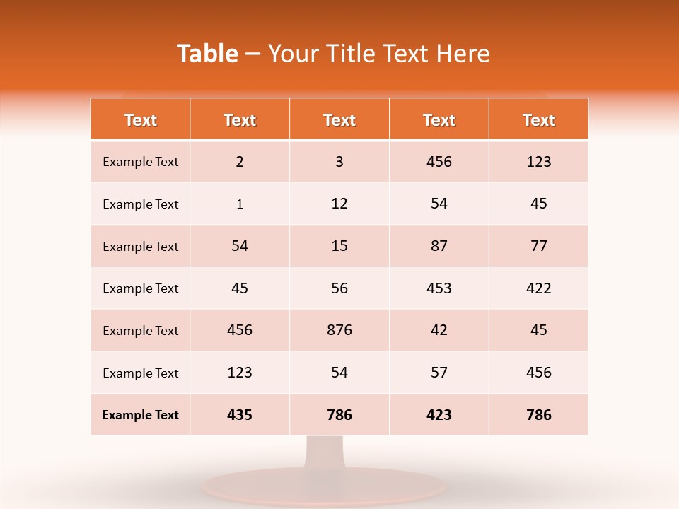 Television Push Shadow PowerPoint Template