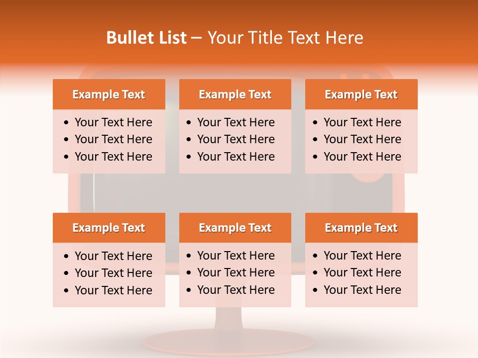 Television Push Shadow PowerPoint Template