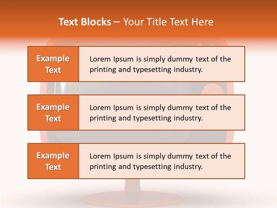 Television Push Shadow PowerPoint Template