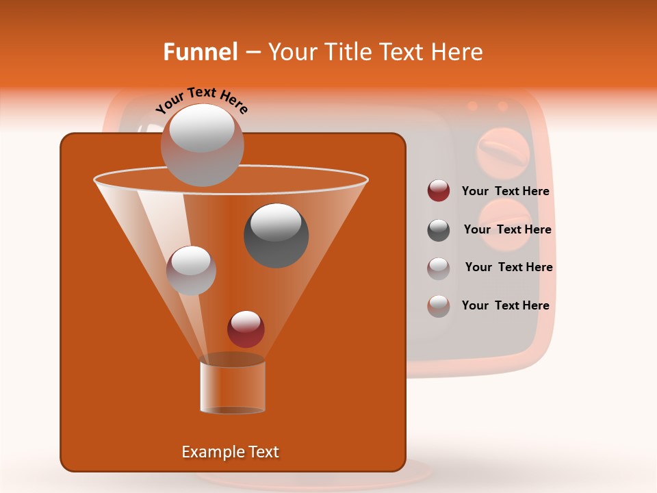 Television Push Shadow PowerPoint Template