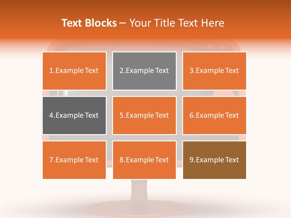 Television Push Shadow PowerPoint Template