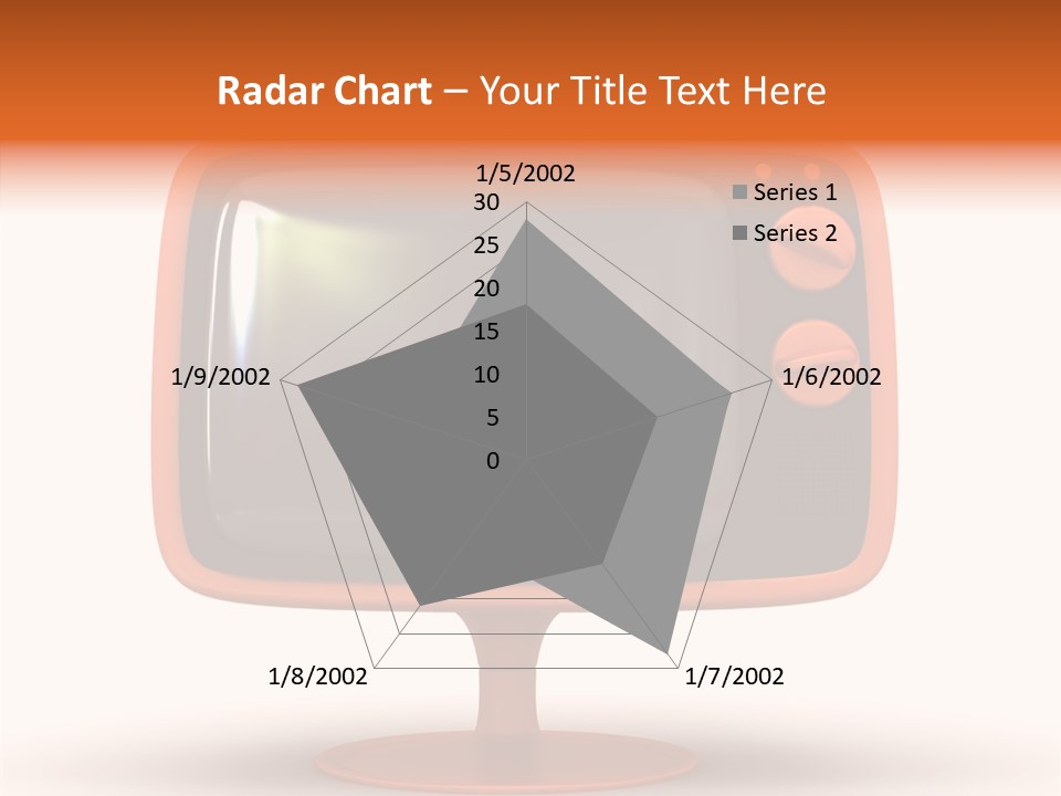 Television Push Shadow PowerPoint Template