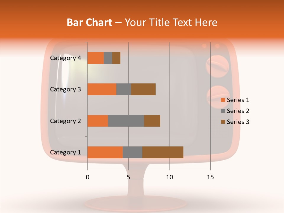 Television Push Shadow PowerPoint Template