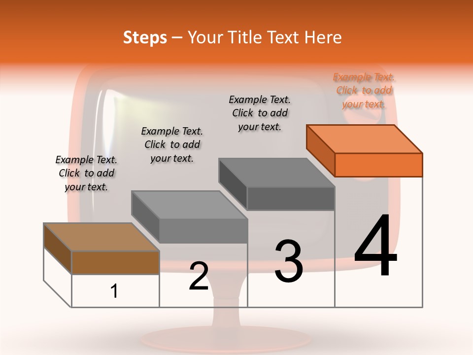 Television Push Shadow PowerPoint Template