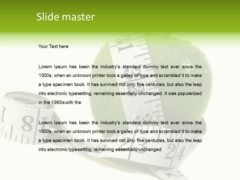 Fruit Incentive Weight PowerPoint Template