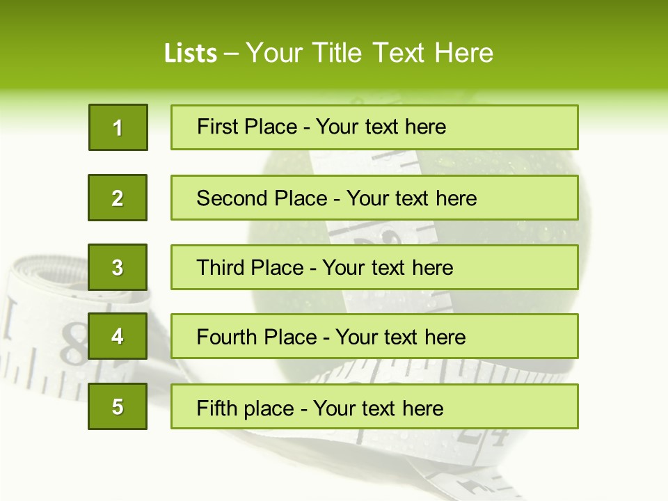 Fruit Incentive Weight PowerPoint Template