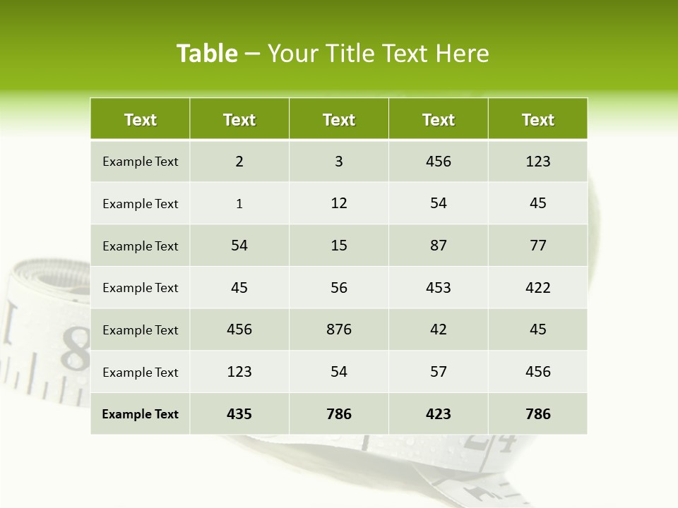 Fruit Incentive Weight PowerPoint Template