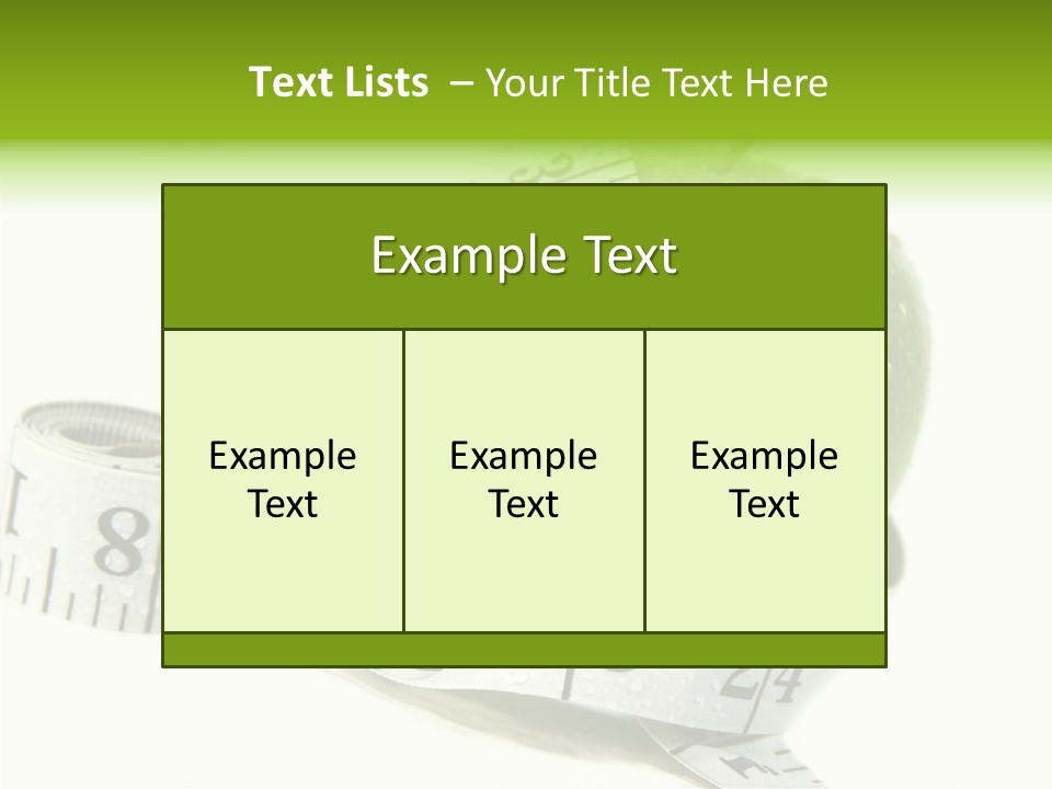 Fruit Incentive Weight PowerPoint Template