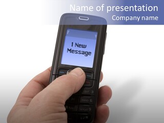 Technology Mobile People PowerPoint Template