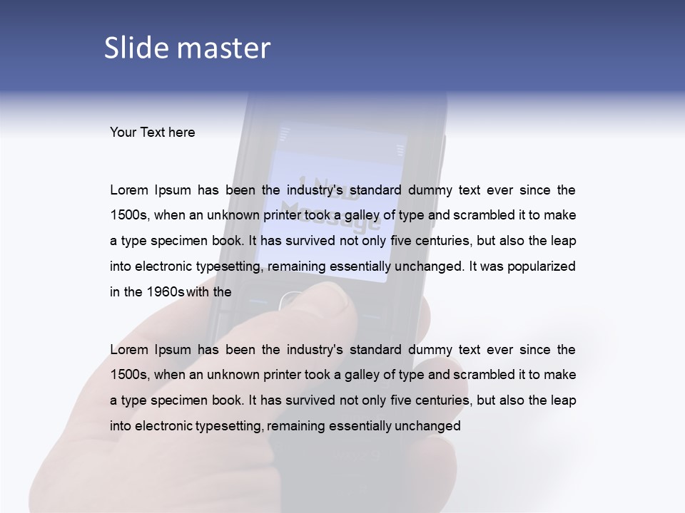 Technology Mobile People PowerPoint Template