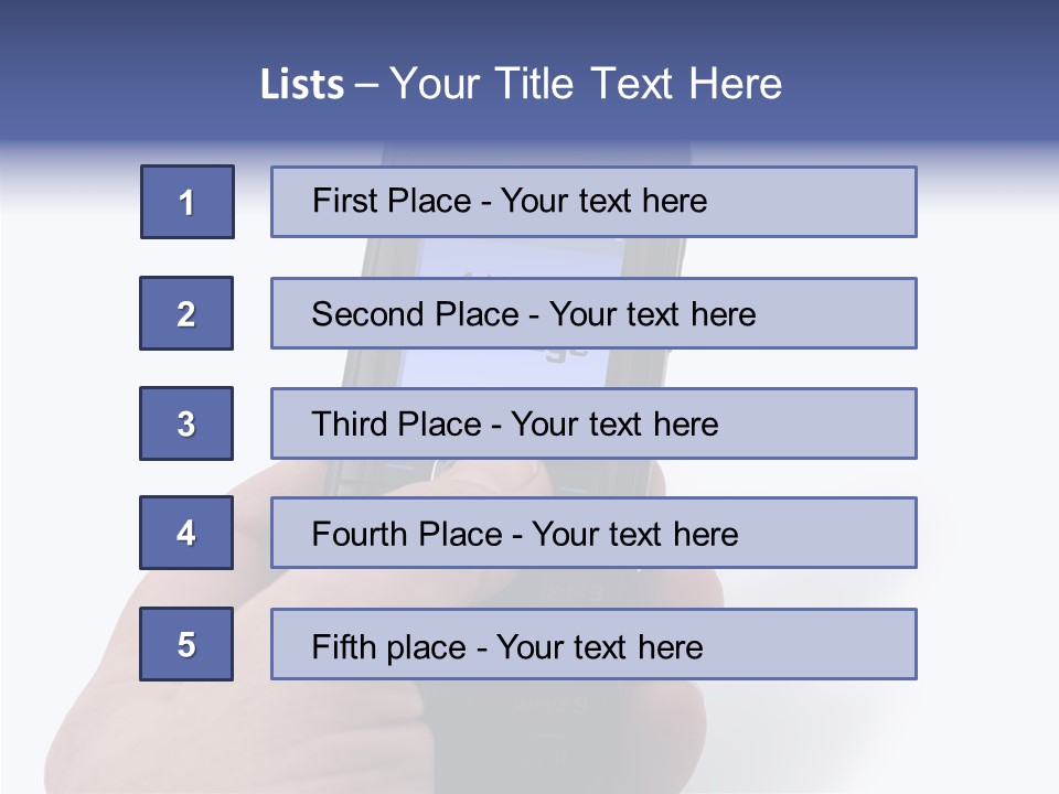 Technology Mobile People PowerPoint Template