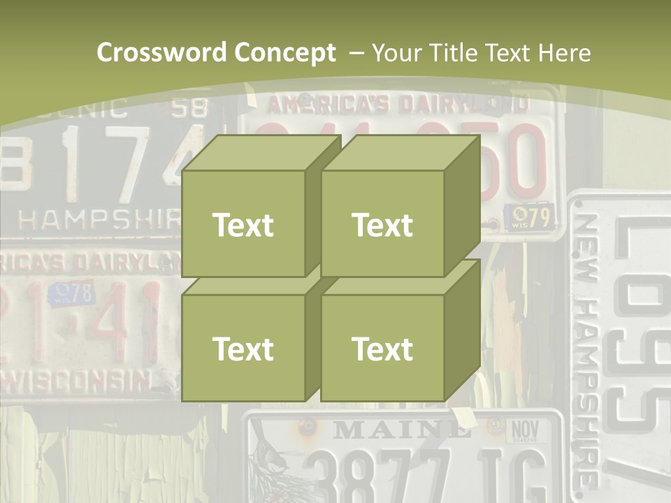 Yellowed Massachusetts Maine PowerPoint Template