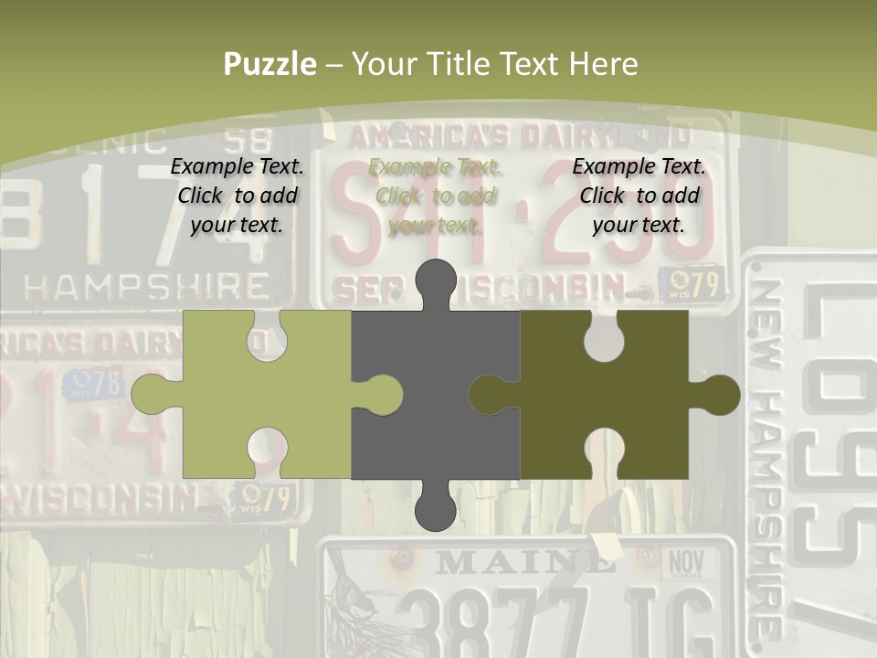 Yellowed Massachusetts Maine PowerPoint Template