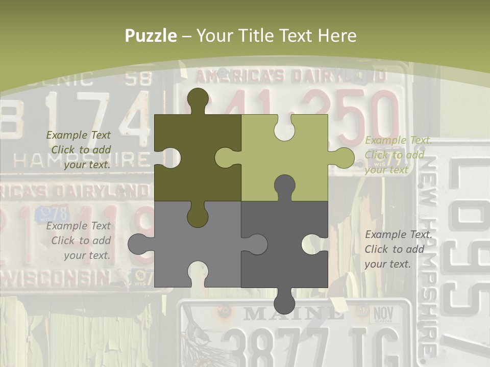 Yellowed Massachusetts Maine PowerPoint Template