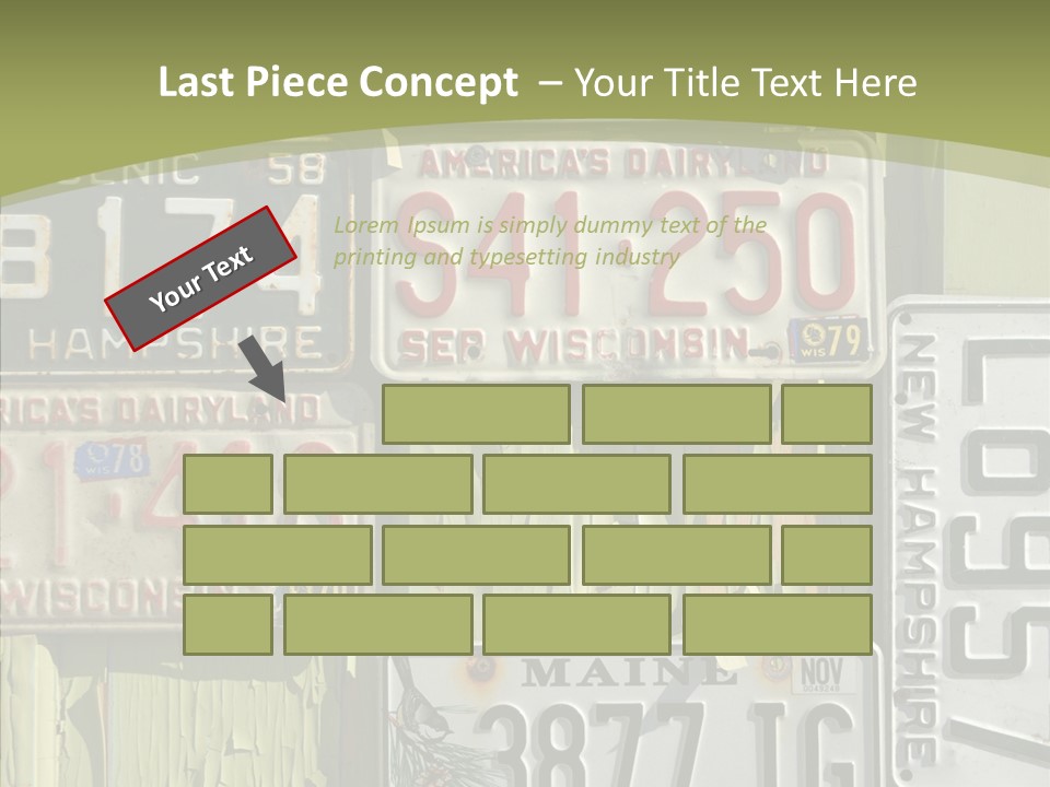 Yellowed Massachusetts Maine PowerPoint Template