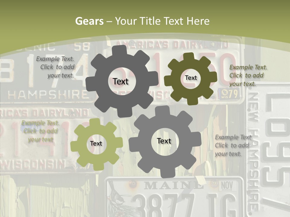 Yellowed Massachusetts Maine PowerPoint Template