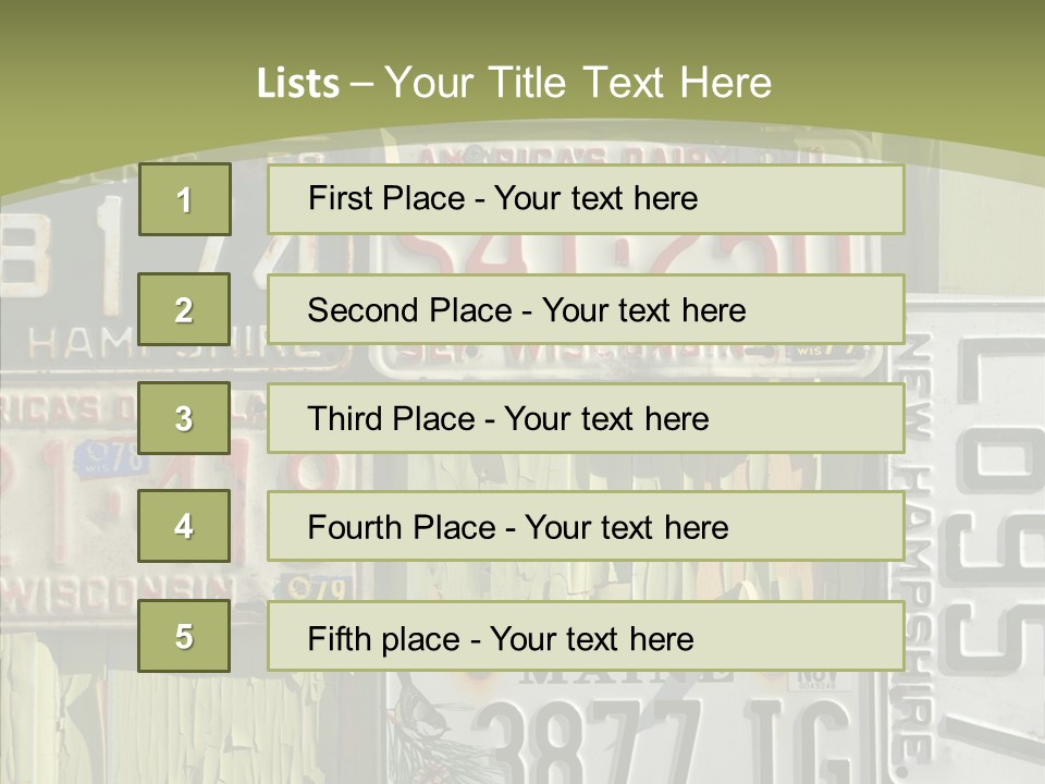 Yellowed Massachusetts Maine PowerPoint Template