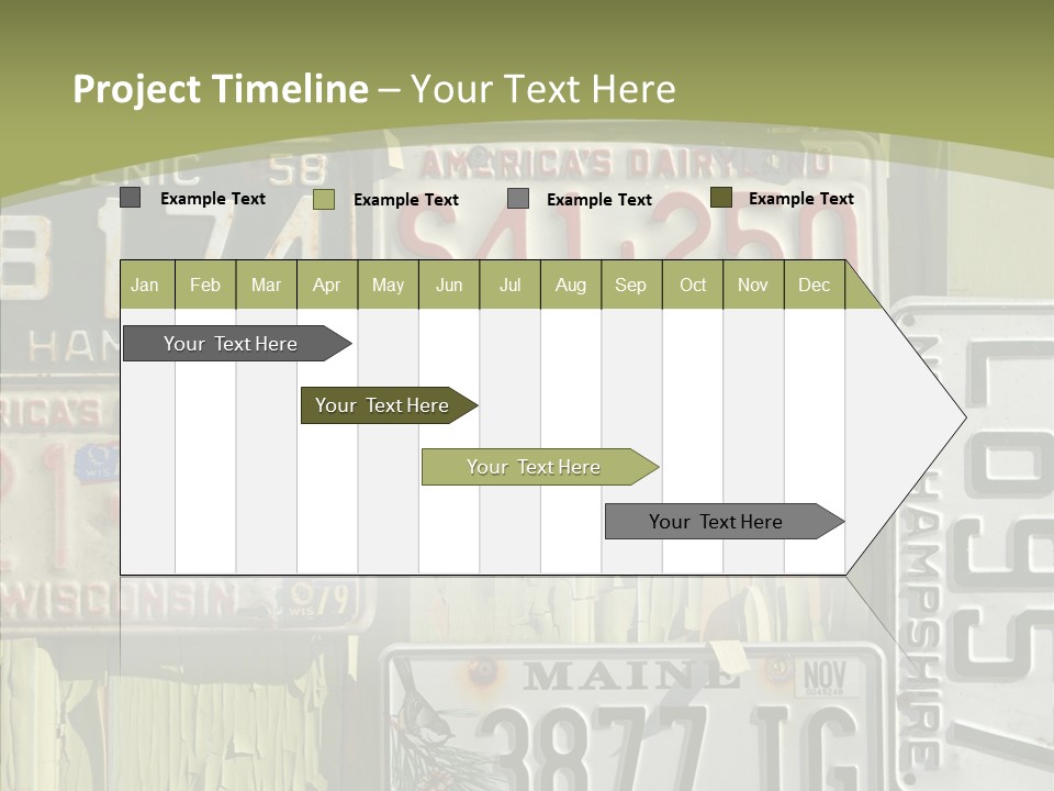 Yellowed Massachusetts Maine PowerPoint Template